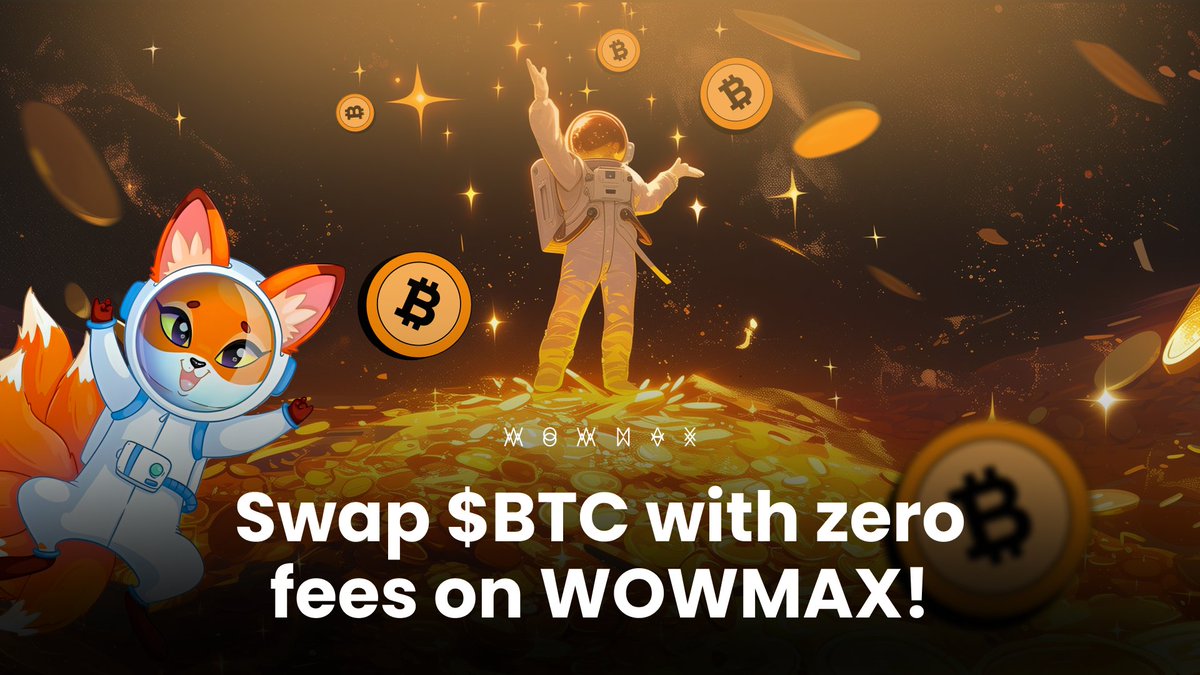 WowmaxExchange's tweet image. 🚨 Bitcoin recently broke its ATH — and the market’s heating up again.
Wanna trade it at the best possible price?
Swap $BTC with zero fees on WOWMAX!
👉 app.wowmax.exchange