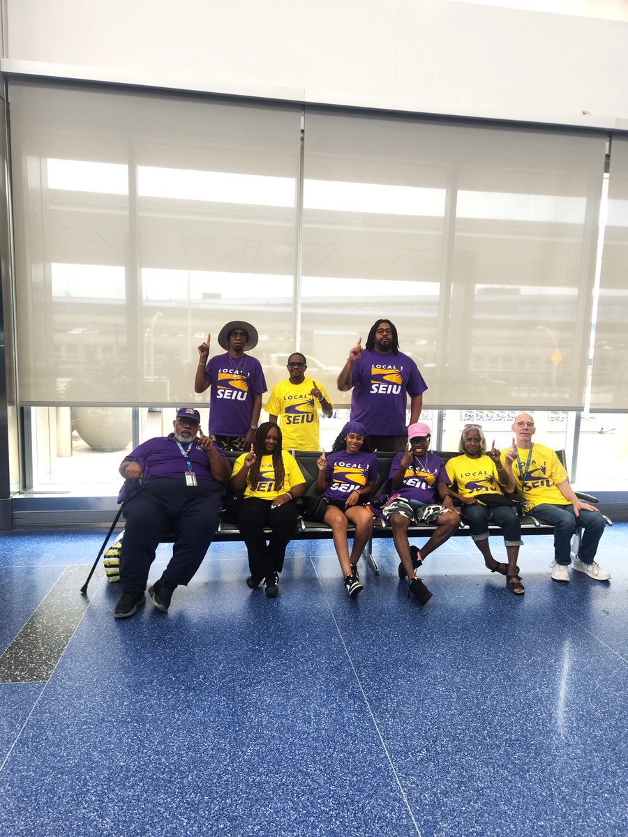 SEIULocal1's tweet image. SEIU Local 1 janitors, members, and leaders in Detroit showed up strong at today’s Wayne County Airport Authority Board meeting, delivering powerful testimonies, and standing united for fair treatment, good union jobs, and respect on the job.