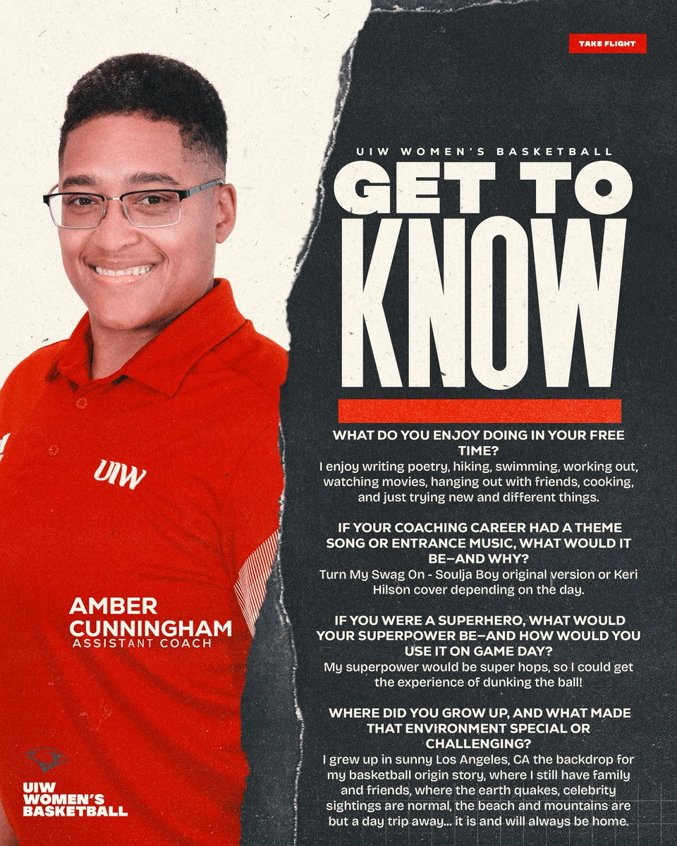 UIWWBB's tweet image. Back for year 7️⃣ @CoachAmberBC
#TheWord | #TakeFlight
