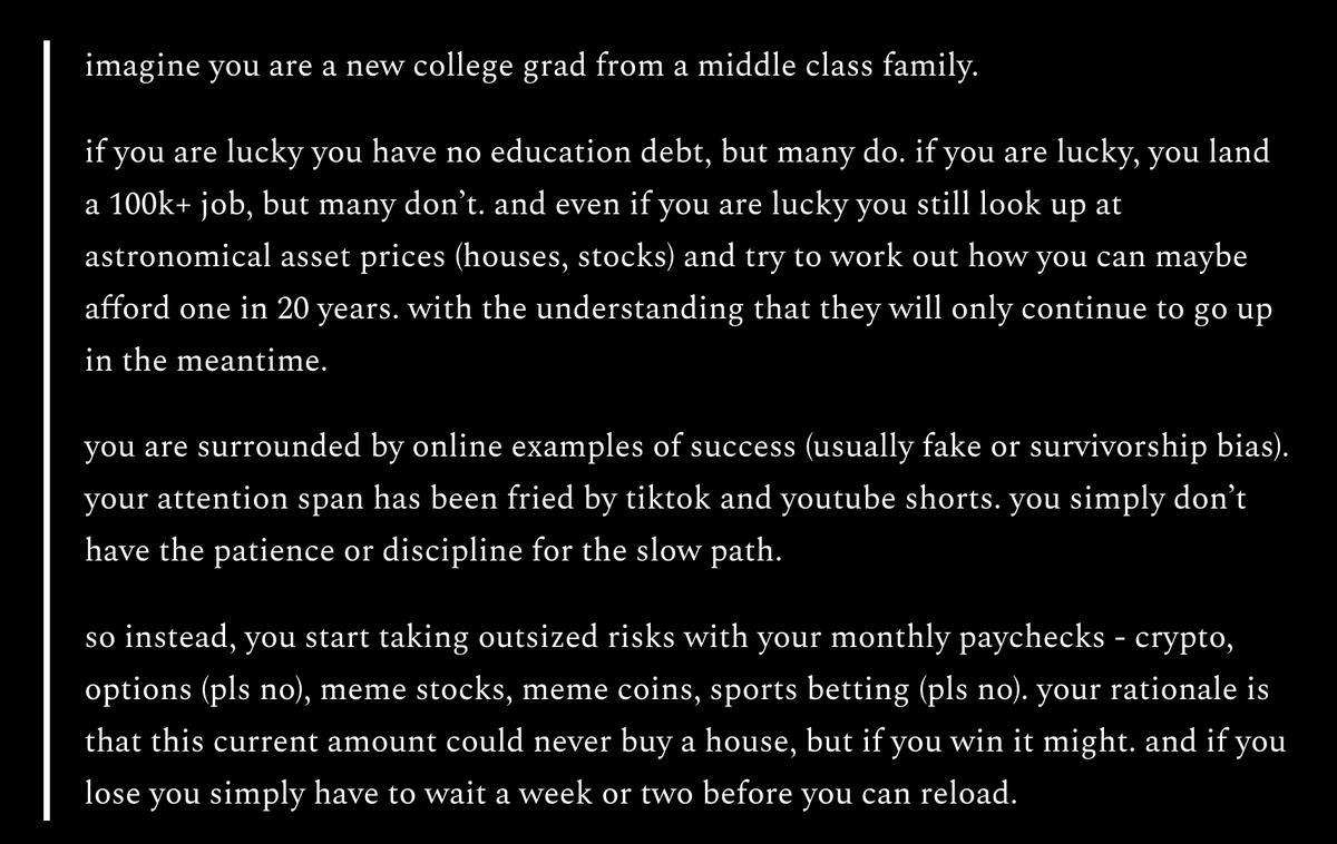 cryptoseneca's tweet image. One of the better reads out there that articulates the current motif of the degenerate economy: oldcoinbad.com/p/long-degener…