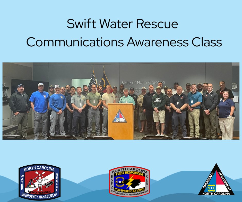 NCEmergency's tweet image. Did you know that rescue teams on boats have communication specialists? This week, NCEM Communications held a training for these first responders in NC, to ensure coordination in challenging conditions and the importance of effective communication for saving lives.