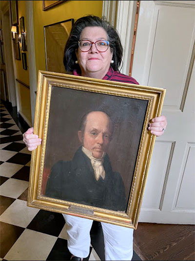 UMmedschool's tweet image. 🖼️ A historic find in a Baltimore closet: An 1844 portrait of Dr. John Davidge, founder of @UMmedschool, was discovered at the former Bertha’s Mussels.
It’s the oldest known portrait of Davidge—and it’s headed back to Davidge Hall.
🔗Read more: bit.ly/4lIYzn6