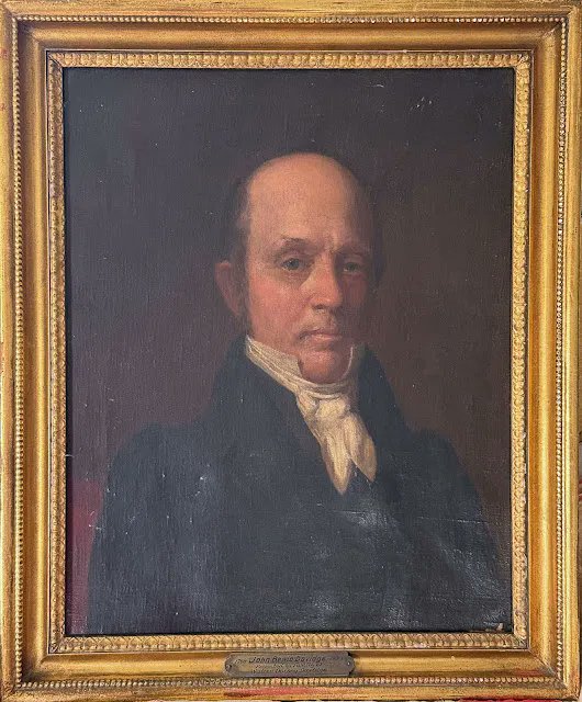 UMmedschool's tweet image. 🖼️ A historic find in a Baltimore closet: An 1844 portrait of Dr. John Davidge, founder of @UMmedschool, was discovered at the former Bertha’s Mussels.
It’s the oldest known portrait of Davidge—and it’s headed back to Davidge Hall.
🔗Read more: bit.ly/4lIYzn6