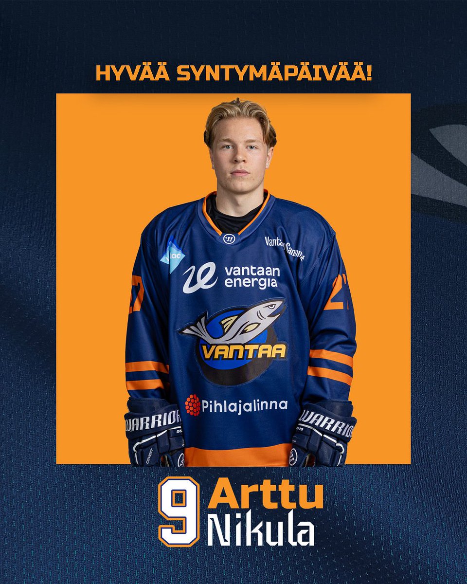 Hyvää syntymäpäivää Arttu!🥳

Kiekko-Vantaan nuori hyökkääjä Arttu Nikula täyttää tänään 19-vuotta🔥

#KVantaa #Mestisfi #LohiMäärää