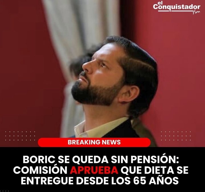 Estoy de acuerdo q todos los hombres reciban su pensión desde los 65 años, incluyendo los ex presidentes, y cuando digo todos, me refiero a todos!! Incluyendo a los q sirvieron en las FFAA.
La ley pareja no es dura pero es seguro que la derecha sólo quería joder a Boric.