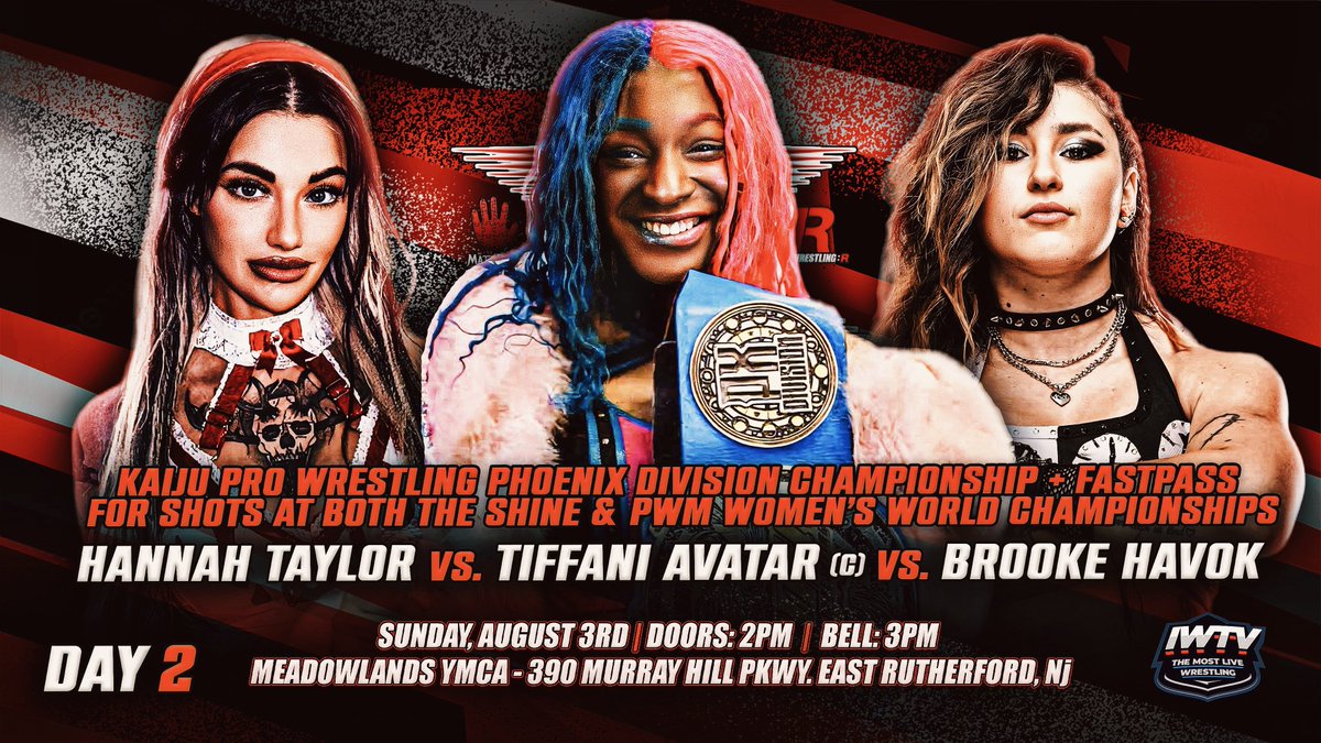 WrestlingMagic's tweet image. Project X Day 2 Card! (1/2)
@mateo_marcelos VS @CheeseburgerROH
@VinnyPacifico1 VS @Tony_Deppen
@hannxhtaylor VS @TiffaniAvatar VS @BrookeHavok
ProWrestlingMagic.com
#ThisIsMagic