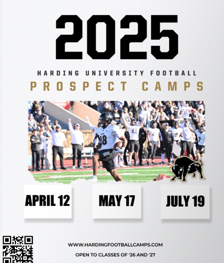 Thanks for the invite!
<a href="/Coach_Blank/">Sam Blankenship</a> 
<a href="/PaulSimmonsHU/">Paul Simmons</a> 
<a href="/Harding_FB/">Harding Football</a>