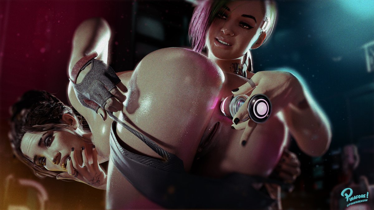 "That's it Panam, just relax a little more."

Judy's indulging Panam's subbier side. With her cyber buttplug. 

More Blender Goodness!

#nsfwtwt #Cyberpunk2077