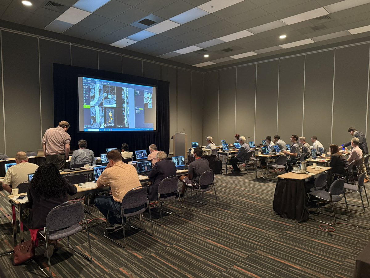Reidmeanna's tweet image. Day 1 of the foremost TAVR/TMVR hands-on course in the world at #SCCT2025. Another sell out!
