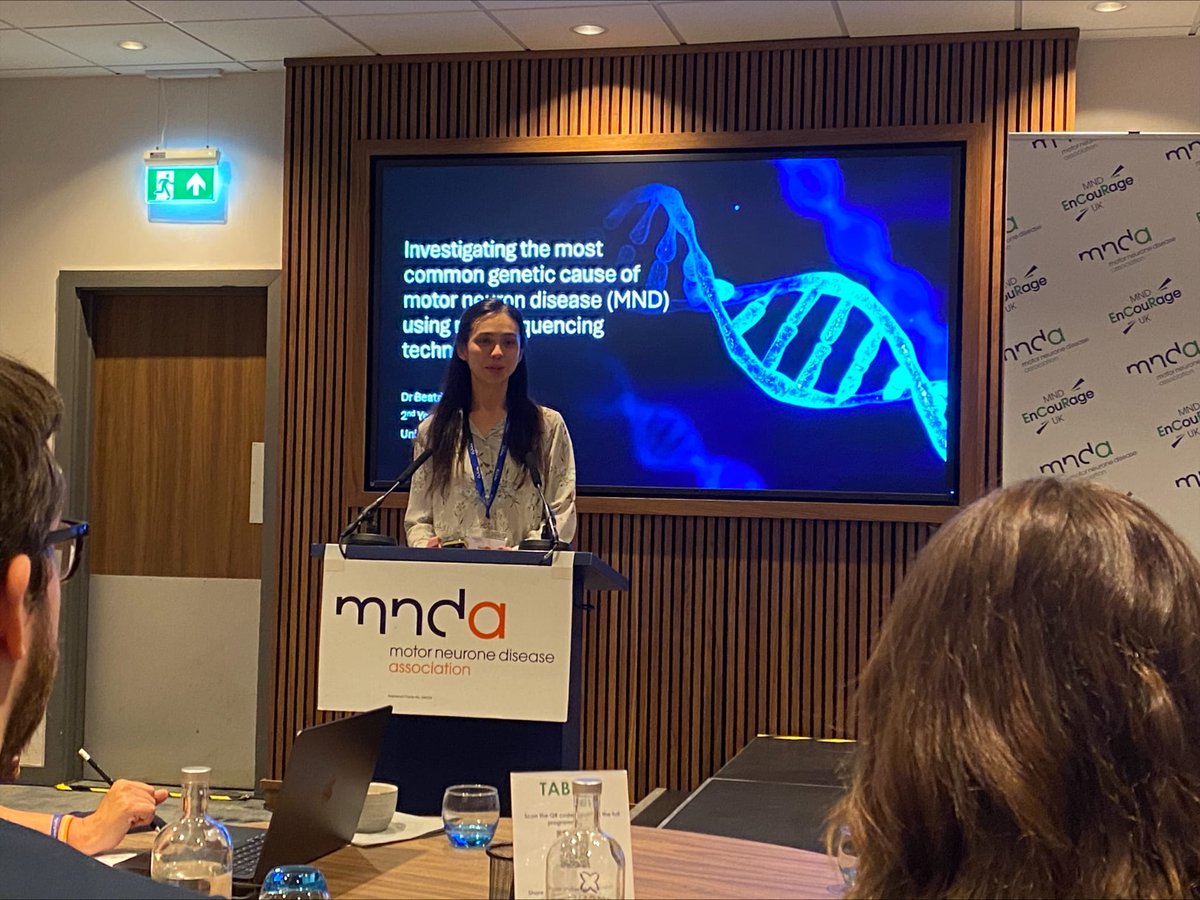 MNDOxford's tweet image. Beatrix from the team is attending #MNDEnCouRage this week, getting to know some of the community and sharing her work #MND #ALS #ECR @mndresearch