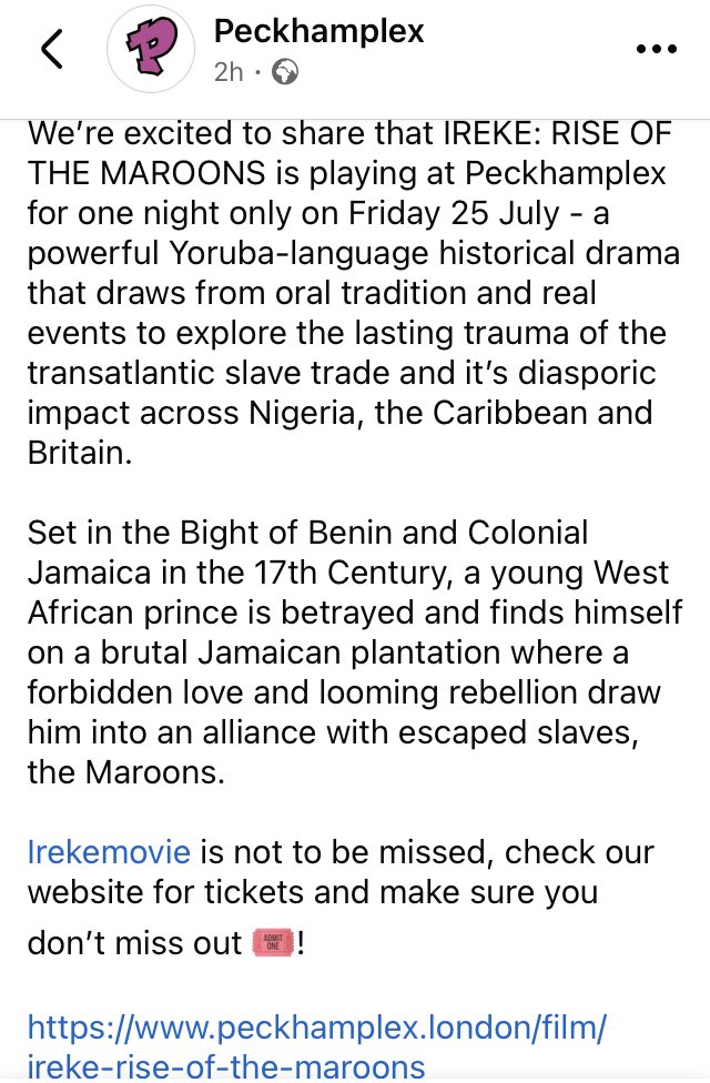 British Urban Film Festival (@bufilmfestival) on Twitter photo £5.99 tickets now available for <a href="/irekemovie/">Ireke Movie</a> next Friday at <a href="/Peckhamplex/">Peckhamplex Cinema</a>
irekemovie.com £5.99 tickets now available for <a href="/irekemovie/">Ireke Movie</a> next Friday at <a href="/Peckhamplex/">Peckhamplex Cinema</a>
irekemovie.com