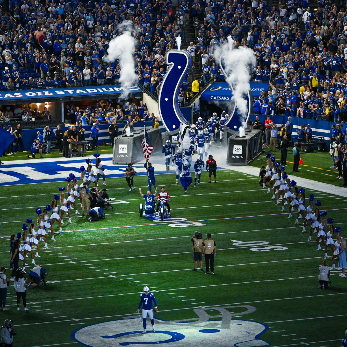 LucasOilStadium's tweet image. One. More. Month. 🔥 We are SO ready to see Colts fans back at Lucas Oil Stadium for the first preseason game! Who&apos;s going to be there?!🏈🔵⚪ #IndianapolisColts #LucasOilStadium #LOS #ForTheShoe 

📸 @Coltslife