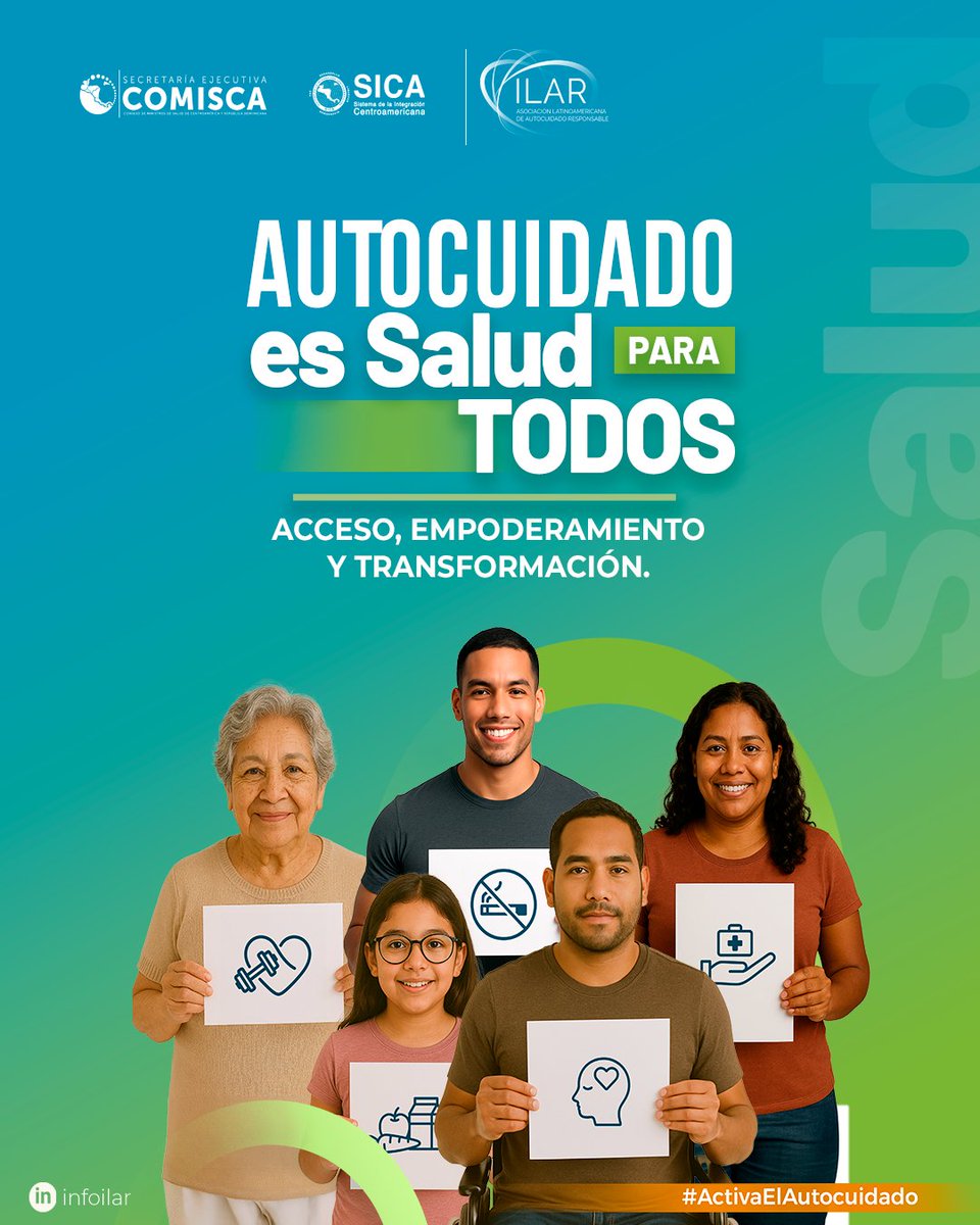 SE-COMISCA se suma a la iniciativa de ILAR, que cada año entorno al día Internacional del Autocuidado (24 de julio) da inicio al movimiento regional para poner al Autocuidado como centro de la conversación. 
#ActivaElAutocuidado