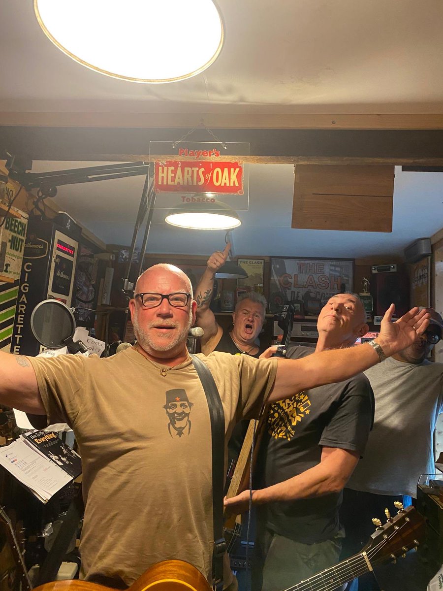 The band rehearsing for the trip to the other end of the A21 for our first London show in a couple of weeks time.