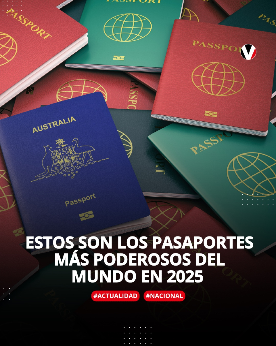 🌎 Singapur tiene el pasaporte más poderoso del mundo en 2025, con acceso sin visa a 193 destinos, según el #HenleyPassportIndex. 📲 Revisa el top 10 y en qué lugar está Ecuador aquí: v.vistazo.com/45914t2