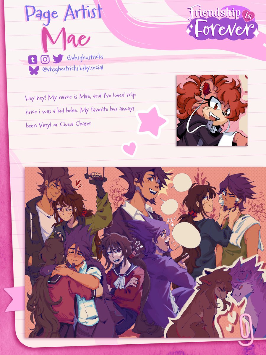 ✨ Contributor Spotlight: Mae ✨

Next up, Mae joins us as a Page Artist! Their short comic focuses on DJ Pon-3 and Octavia in their day-to-day activities!

💖 Bluesky vhsghostricks.bsky.social
💖 Instagram instagram.com/vhsghostricks
💖 Tumblr vhsghostricks
💖 Twitter <a href="/vhsghostricks/">☆ maespace</a>