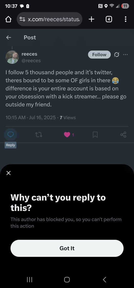 Trustyscoobs's tweet image. You can block me kid. But the proof is in the pictures 🤣 🤣 🤣 try and tell me stoke the keys when he follows hella OF girls 🤣 dont be a douche and try and play the victim in your responses to me calling you out. Kids these days..