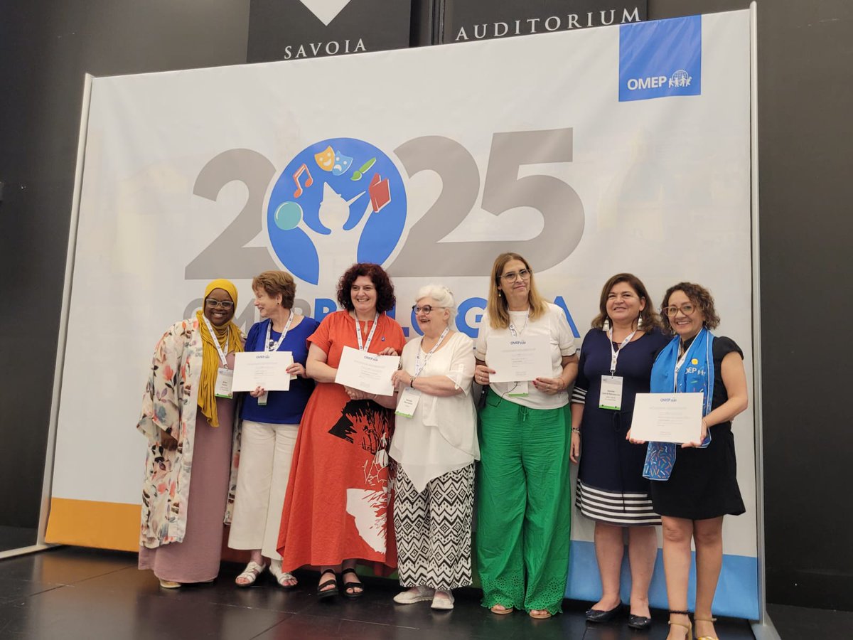 📣 77th OMEP Assembly and World Conference
Approval of the new OMEP honorary members; Judith Wagner (OMEP USA), Daniele Perruchón de (OMEP France), Rut Kuitca (OMEP Argentina), María Graciela Dupont (OMEP Perú).
.
#omepwac2025 #bologna2025 #omep2025