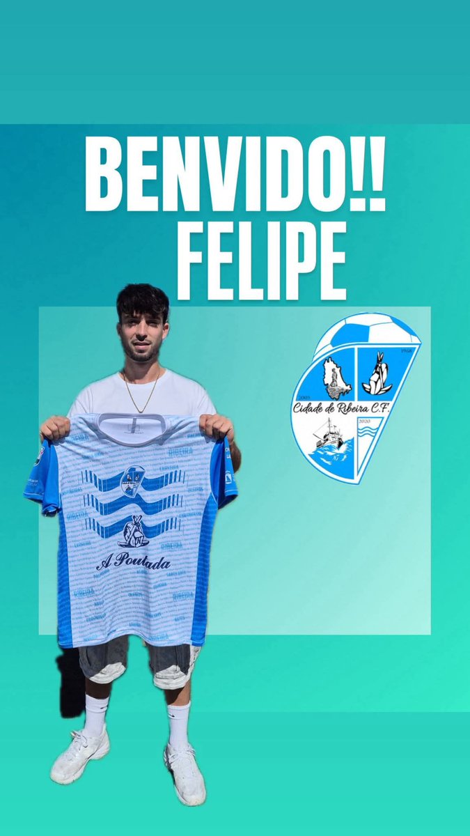 Nova incorporación que fará prosperar a nosa  fase ofensiva. Xogador de ataque, sobrado de calidade, diferencial no 1x1 e a quen se lle caen os goles dos bolsillos.
Tócalle recuperar a súa mellor versión para volver a ser un dos mellores atacantes da comarca.
Benvido Felipe!