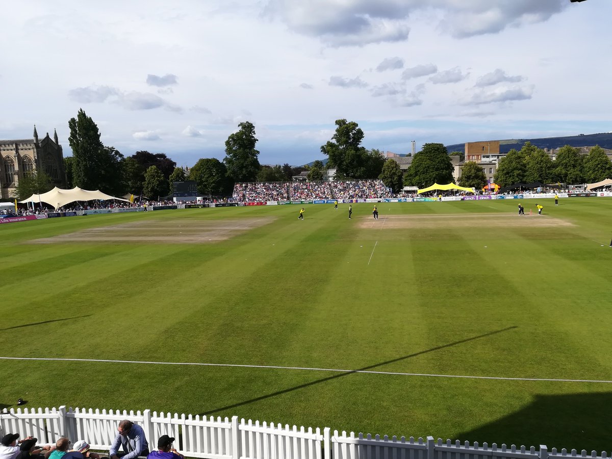 Ian Randall (@ian_randall1) on Twitter photo Festival Eve. Very green in 2024, much less so ahead of 2025. With the great debate over the structure of cricket in 2026, this COULD be the last Cheltenham as many know it <a href="/cheltfestivals/">Cheltenham Festivals</a> #cricket Festival Eve. Very green in 2024, much less so ahead of 2025. With the great debate over the structure of cricket in 2026, this COULD be the last Cheltenham as many know it <a href="/cheltfestivals/">Cheltenham Festivals</a> #cricket