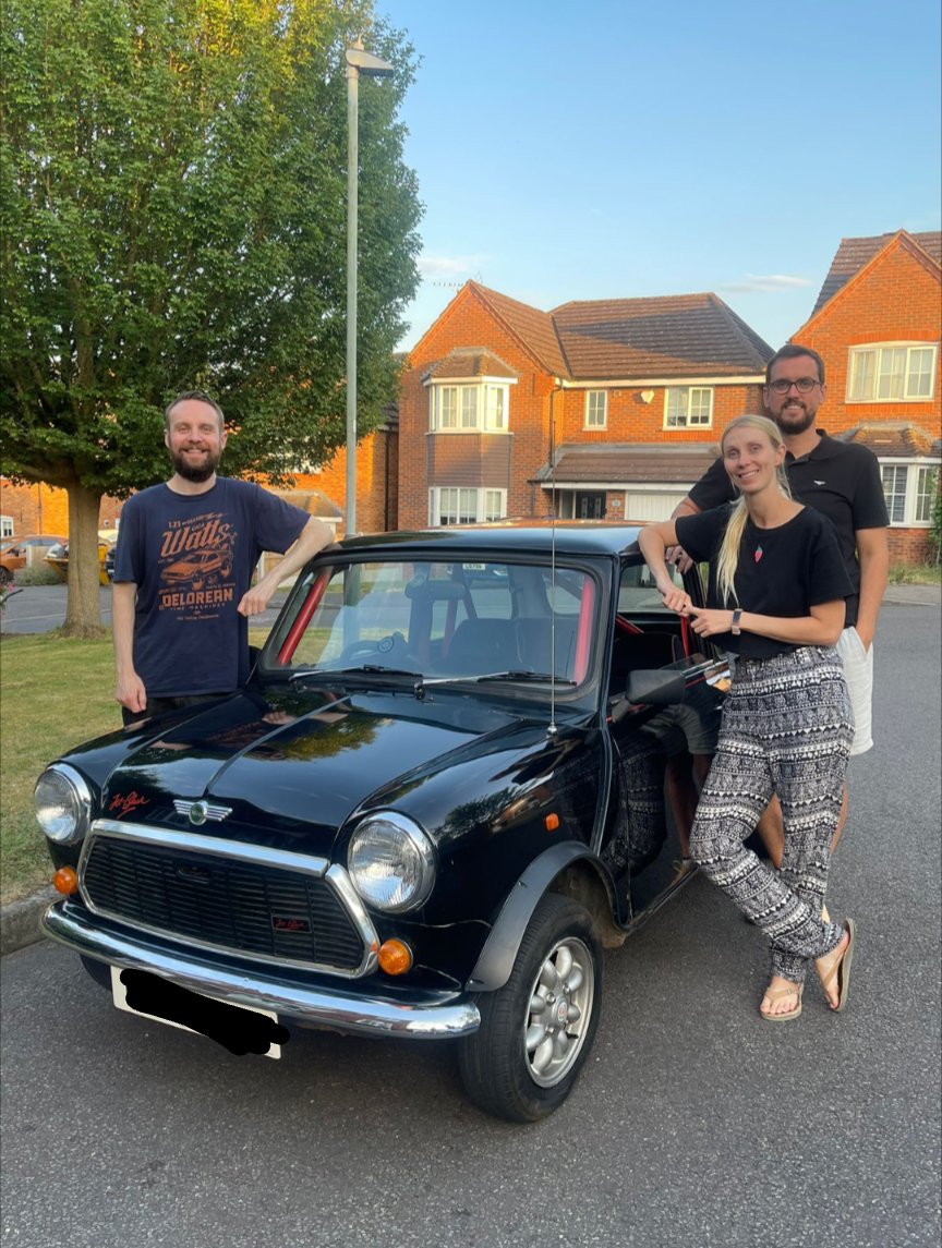 simonwoodward's tweet image. Meet Jasper, the 'Jet Black' special edition 1988 classic Mini, owned by myself, Alex &amp;amp; Johnny! Here's to many miles of smiles &amp;amp; happy summer motoring to come! I wasn't sure I'd ever be driving one again but here we are! :D #ClassicMini #RetroMini #Mini #ClassicCar #JetBlack #Fun