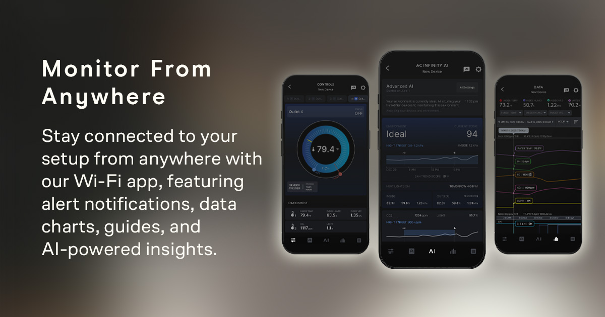 AcInfinityInc's tweet image. Introducing our NEW OUTLET AI 🔌
This AI-powered smart outlet adapts to your environment and automates climate control with custom or sensor-based triggers for grow rooms, aquariums, and homes. It connects with your devices, learns patterns, anticipates changes, and activates…