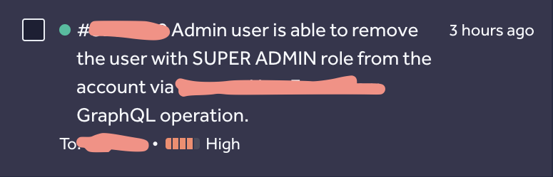 Always check GraphQL requests don't rely on UI, the REMOVE option for super admin user was not shown on the UI of website, however the admin is able to remove the user via GraphQL request. #BugBounty