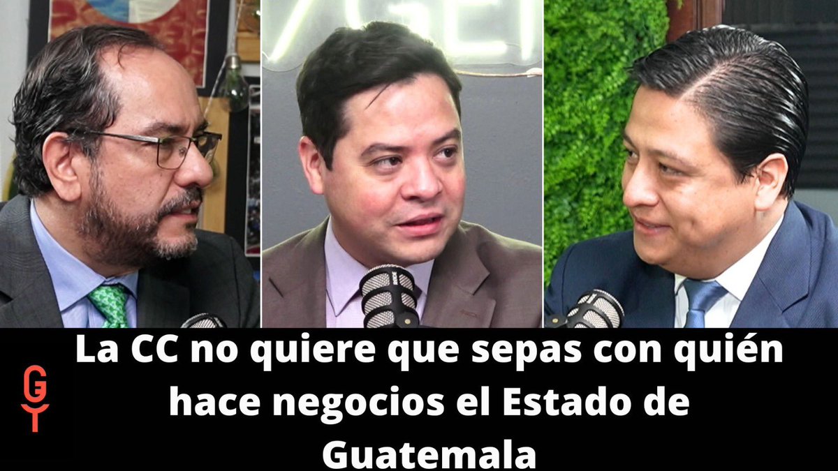tangentegt's tweet image. 💰 Fallo de la CC, empresas fachada y el dinero del Estado
@EquisSJ conversa con @Alex_balsells y @julioflores_r sobre el reciente fallo de la CC relacionado con el sistema de contrataciones públicas en Guatemala.
Un análisis profundo sobre cómo funciona el poder, la ley y el…