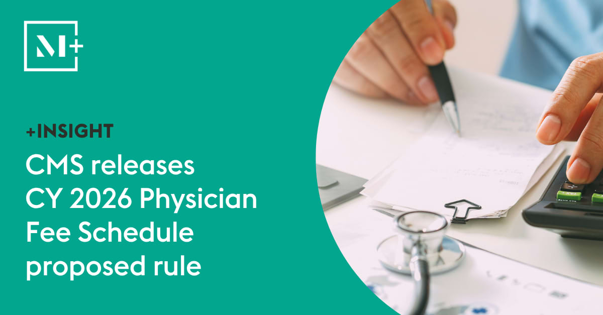 CMS recently released the CY 2026 Physician Fee Schedule proposed rule, introducing significant changes to Medicare physician payments and the Quality Payment Program. Read key takeaways from the proposed rule and access our interactive dashboard: mcdermott.shp.so/l/uiS5UL