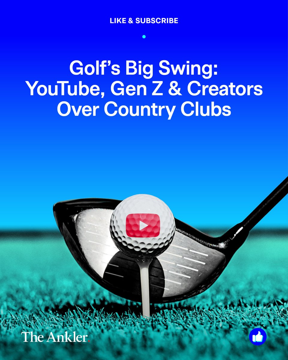 TheAnkler's tweet image. YouTube golf content is bringing new fans and real dollars to a sport that once catered to country clubs. PGA Tour execs, investors, and athletes are taking notice. Natalie Jarvey tracks golf’s cultural glow up theankler.com/p/golfs-big-sw…