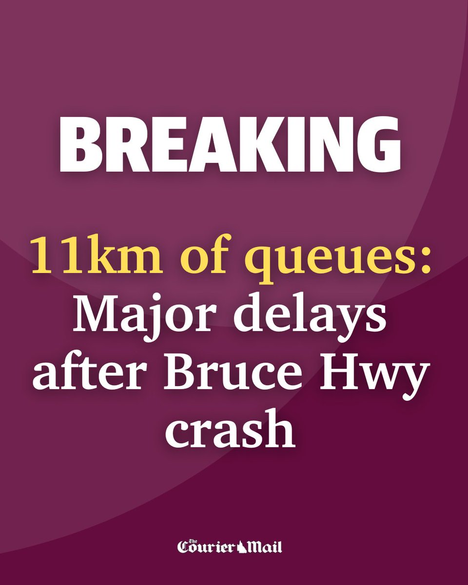 Brisbane-bound commuters are experiencing 35-minute delays after a serious five-vehicle crash on the Bruce Highway just north of the city.

Details: bit.ly/40jGG5V