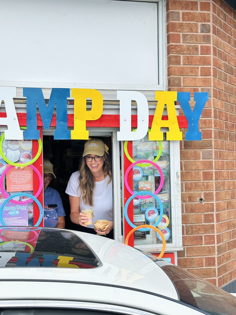 MCirielloMPP's tweet image. At the @TimHortons drive thru window today for #CampDay in the heart of Hamilton Mountain.
Every coffee sold today helps send youth across Ontario to Tim Hortons Foundation Camps. 🏕️☕️
Stop by your local Tims today! #HamOnt