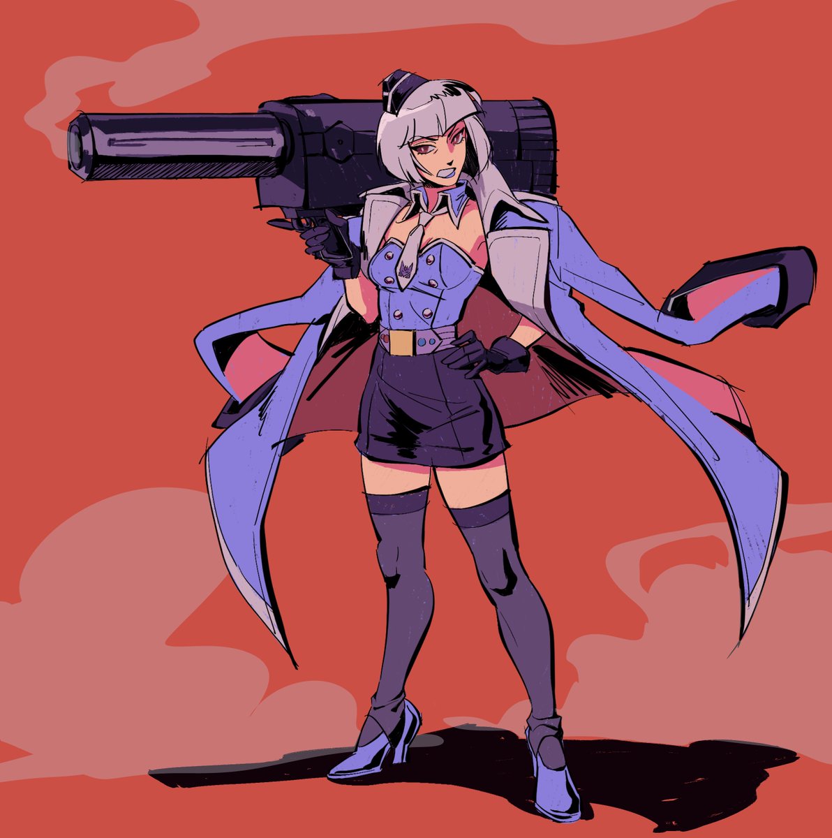 _minnn_____'s tweet photo. Had the urge to draw bishoujo megatron 💥
reposting this cause it looked a little too dark

#transformers #maccadam #maccadams https://t.co/sDZGH3vLav