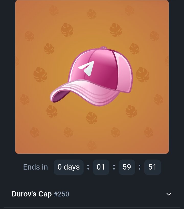 Opening up one of my Durov's Cap for Auction. 2 hours. Starting bid: 666 #TON

t.me/tonnel_network…

All the proceeds from sale, if any, will go straight to buyback $DRAGO