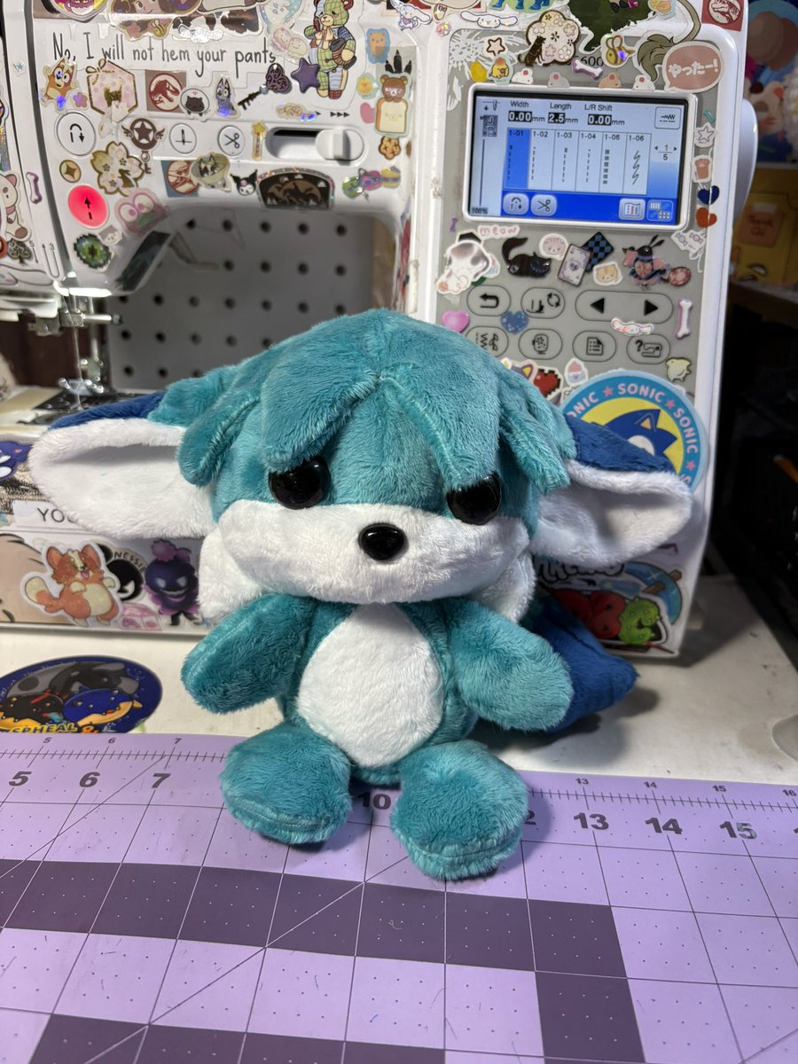ThimblesThread's tweet image. I had the urge to make a very silly Kit plush