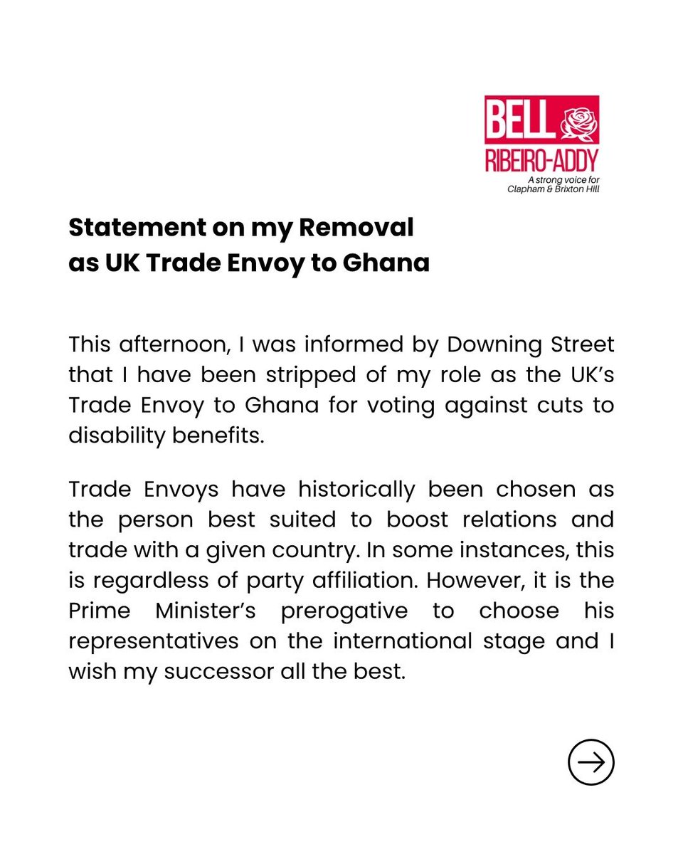 Bell Ribeiro-Addy MP tweet media