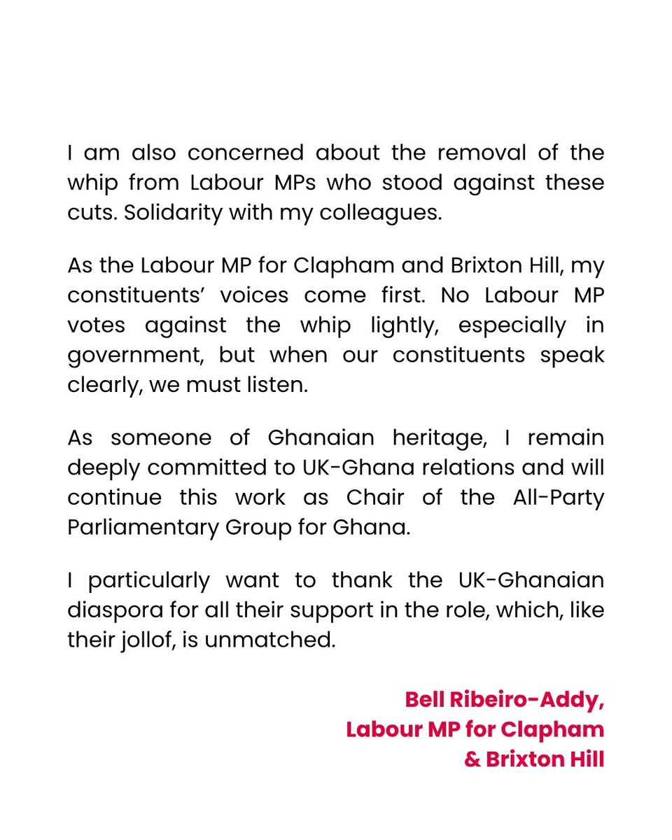 Bell Ribeiro-Addy MP tweet media