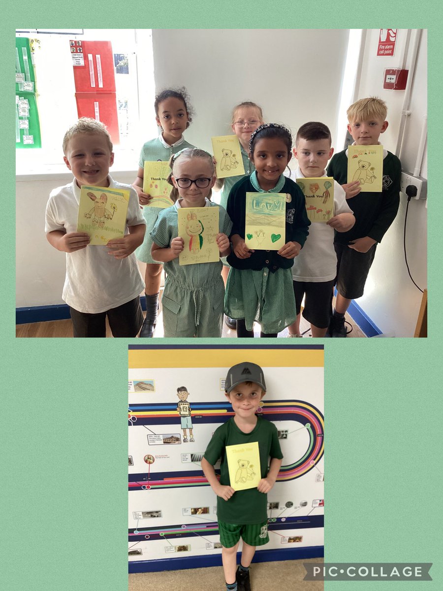 What a lovely way to end a fantastic year! The theme for our Prayer and Liturgy this week is ‘Thankfulness’ and we all made a thank you card for someone who has been special to us in many ways #Christatthecentre 💚🐝