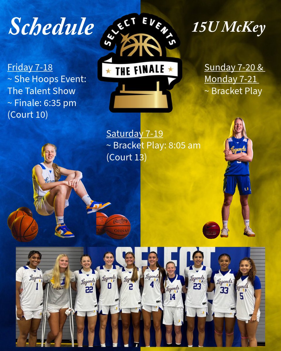 Kennedi Campbell (@campbell_2029) on Twitter photo Select 40: The Finale Schedule! Excited to see what this weekend has to offer! <a href="/Legends_Bball/">Legends U Basketball</a> <a href="/BryceMcKey/">Bryce McKey</a> Select 40: The Finale Schedule! Excited to see what this weekend has to offer! <a href="/Legends_Bball/">Legends U Basketball</a> <a href="/BryceMcKey/">Bryce McKey</a>
