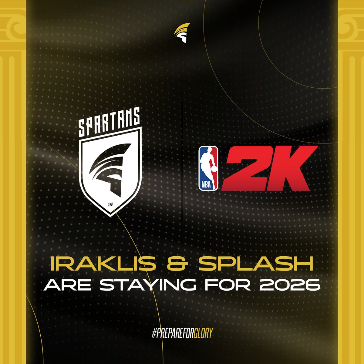 Spartans EU (@spartanseu) on Twitter photo THE CAPTAINS ARE STAYING!
We are delighted to announce that <a href="/xiraklisx/">Iraklis๐ฉป</a> and <a href="/KostasPargas/">Konstantinos Pargas</a> have re-signed with Spartans for the 2026 2K Season!
#PrepareForGlory
#gaming #esports #nba2k THE CAPTAINS ARE STAYING!
We are delighted to announce that <a href="/xiraklisx/">Iraklis๐ฉป</a> and <a href="/KostasPargas/">Konstantinos Pargas</a> have re-signed with Spartans for the 2026 2K Season!
#PrepareForGlory
#gaming #esports #nba2k