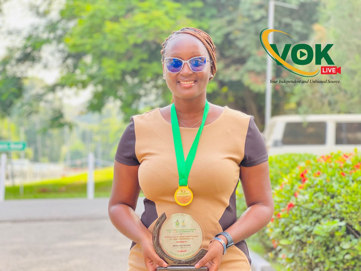 Thevokofficial's tweet photo. 📍📍JUST IN📍📍

Akomeah Felicia Akyaa, a sixth-year Doctor of Optometry student from the College of Science has been named the Overall Best KNUST Sixth Year student at the 2025 Vice Chancellor’s Student Excellence Awards with a CWA of 81.88🧠⭐🥇

Stay tuned✅ https://t.co/cwa7cgNRkB