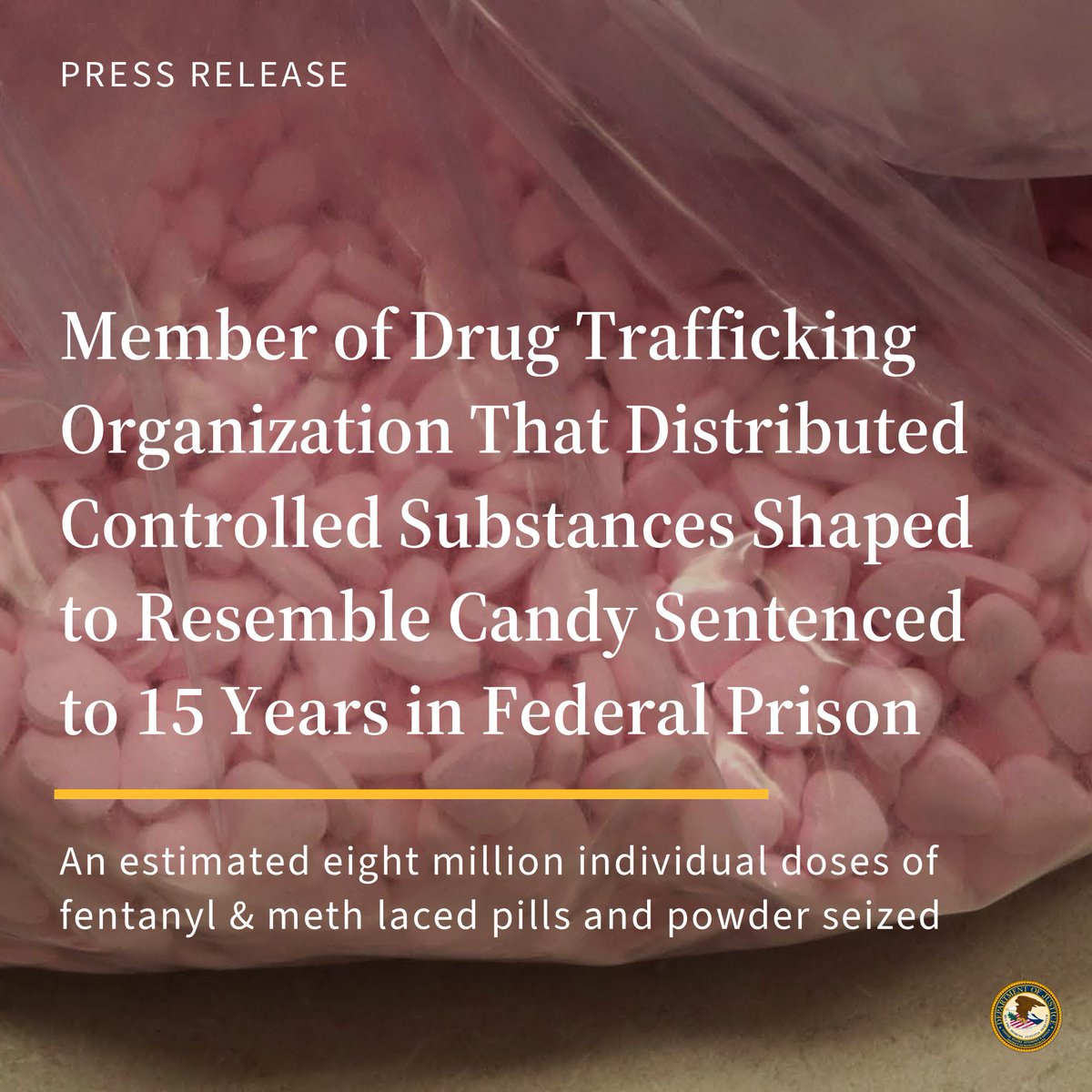 DMAnews1's tweet image. 🚨 Lynn man sentenced to 15 years in federal prison for role in North Shore-based drug trafficking organization that produced and distributed millions of pills laced with fentanyl and meth.
READ: justice.gov/usao-ma/pr/mem…