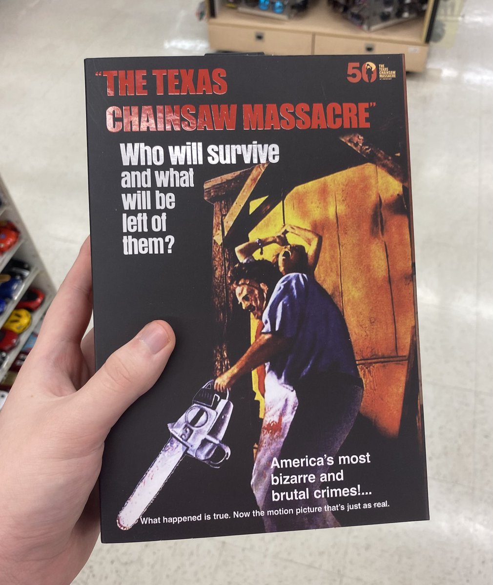 Abraham1U1's tweet image. Here is a 50 year anniversary for the Texas chainsaw massacre #TTCM #HorrorFan #HorrorFam #toyfigure #Horror