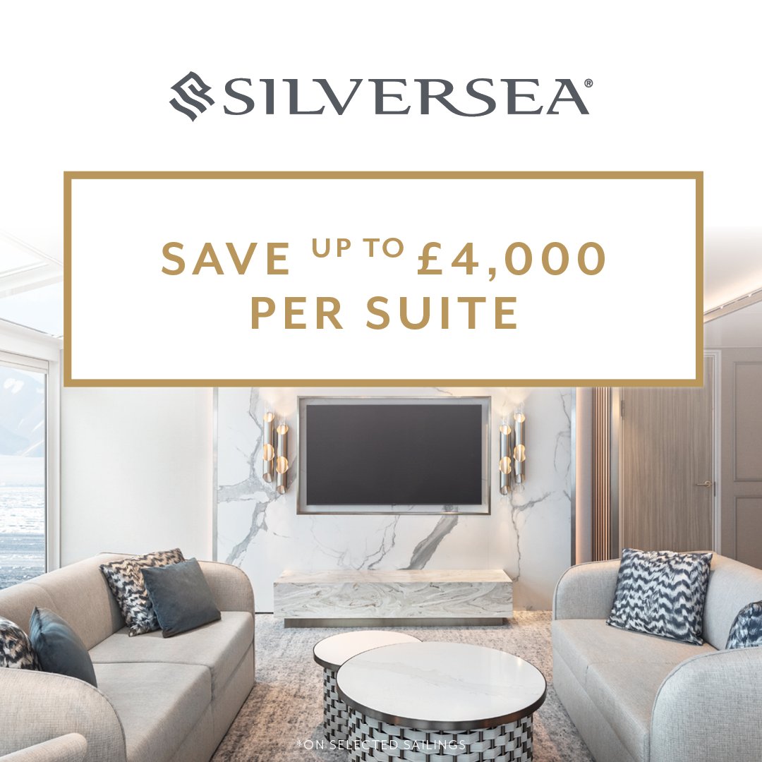 JUST LAUNCHED: Save up to £4,000 per suite on your next ultra-luxury sailing with #Silversea ✨ 

Take me to the sailings ➡️ sixstarcruises.co.uk/luxury-cruise/…
Call our Cruise Concierge to book on 0808 278 4192 ☎️