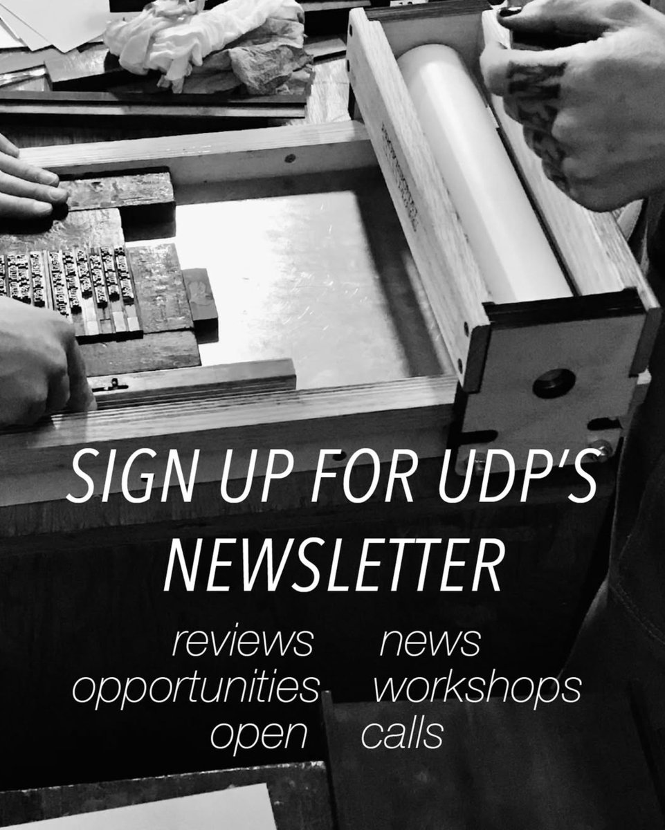 We have a newsletter coming tomorrow with info about our apprenticeship program, a summer sale, and beautiful reviews of our spring season.   

Sign up here: uglyducklingpresse.org/mailing-list/