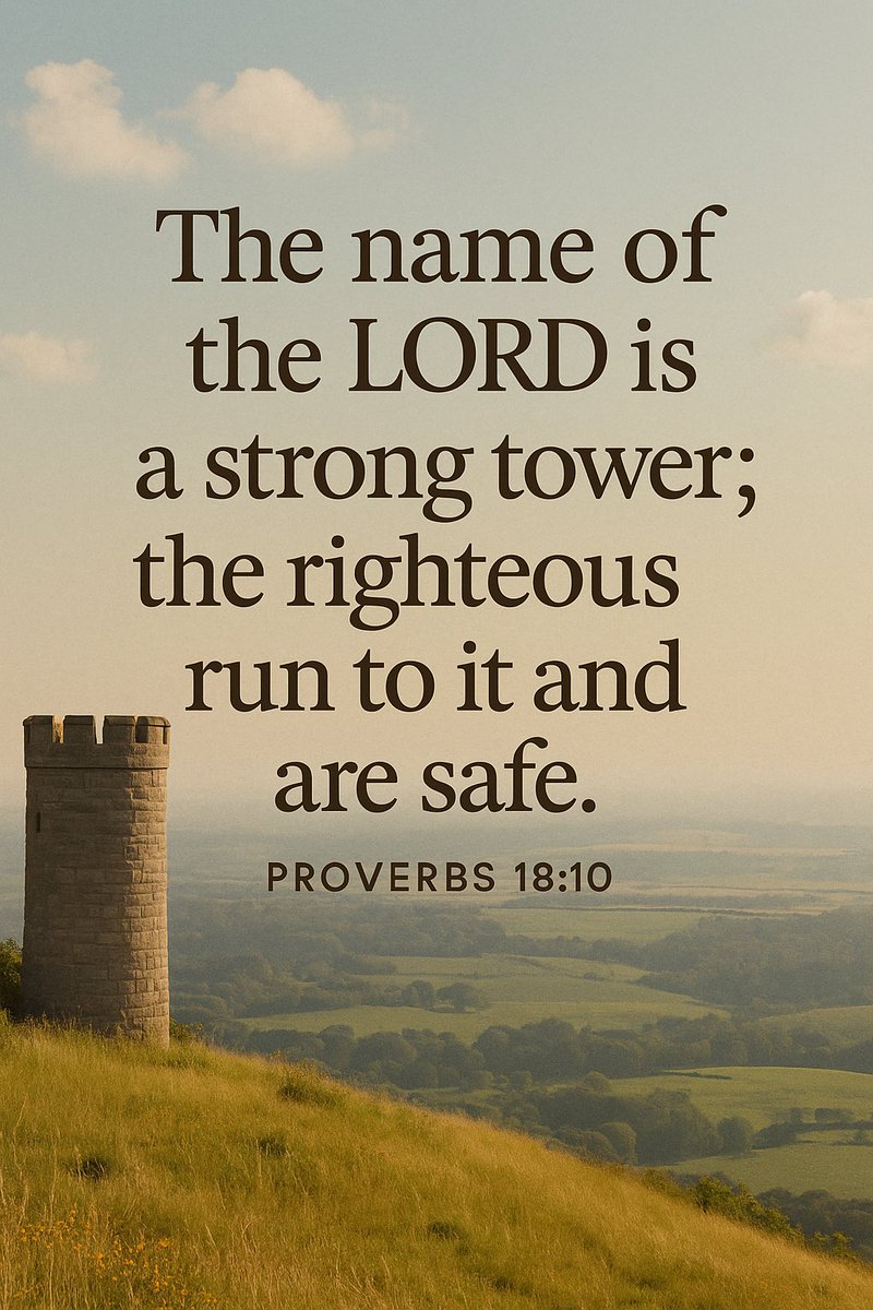 VersePortion's tweet image. When life feels unstable, His name stands firm.
Run to the One who never fails — your safe place is in Him. 🏔️
#VersePortion #Proverbs1810 #StrongTower #SafeInHisName #GodIsMyRefuge