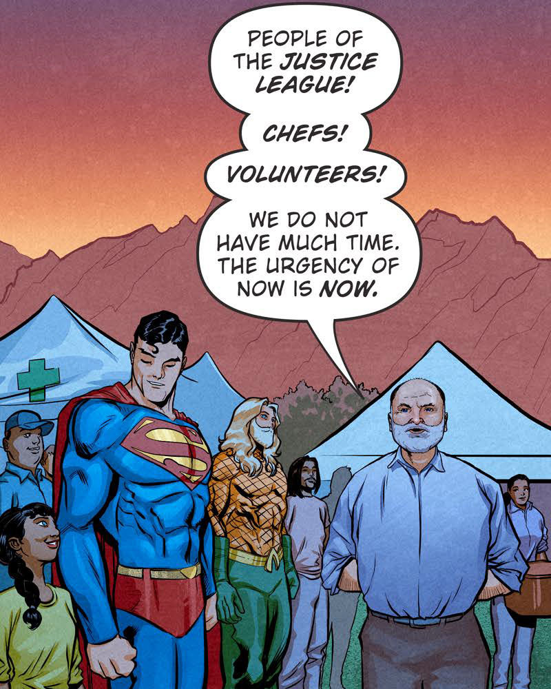 andrewaydin's tweet image. It's @chefjoseandres showing the Justice League how to get it done in my series 'Taste of Justice' from DC Comics!
Just released on the DCUI platform. Read here: dcuniverseinfinite.com/comics/series/…