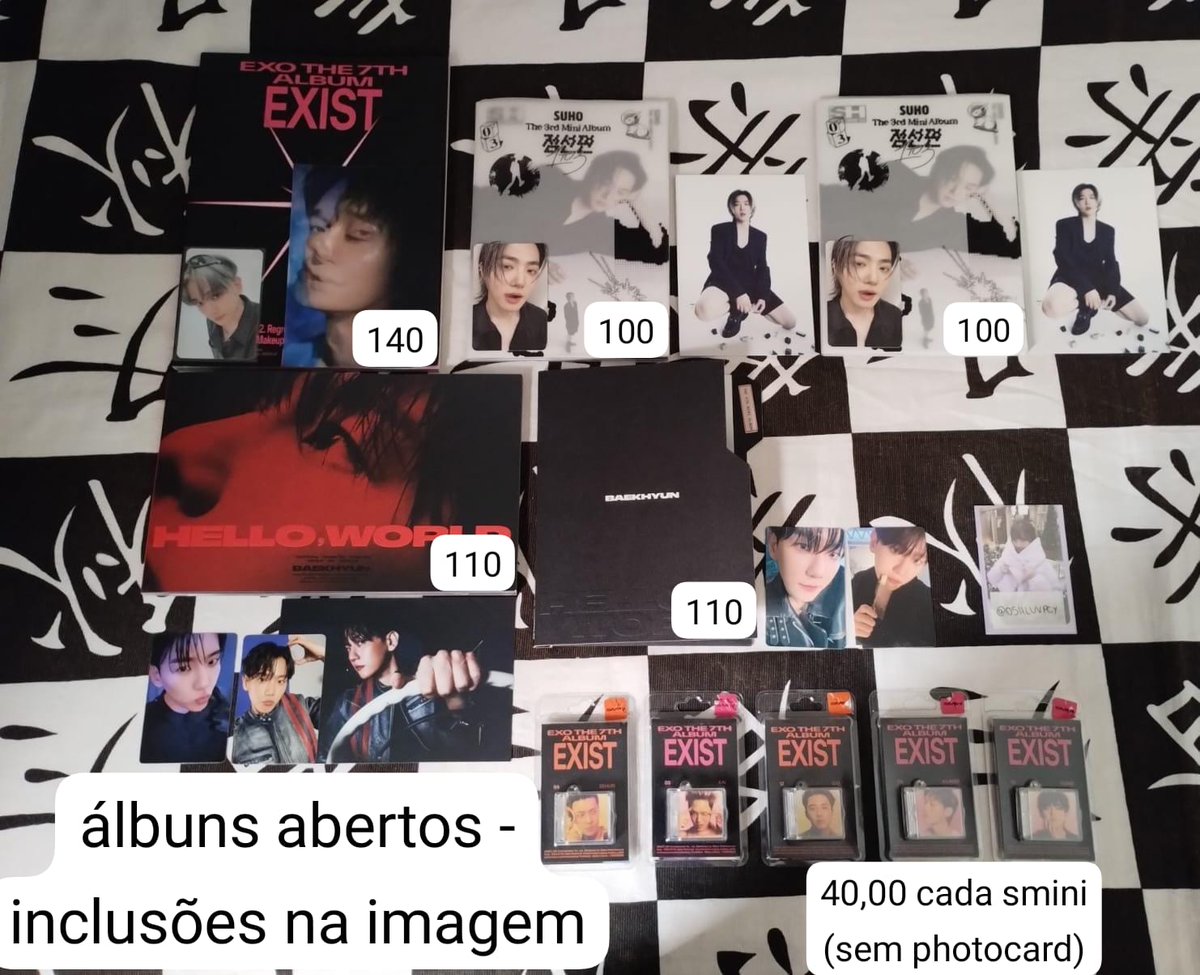 oshluvpcy's tweet photo. vendo/venda: exo álbuns e SG

• preço na imagem + frete (super frete)
• a cada 100,00 em *photocard* dou 10,00 de desconto
• reservo apenas com total certeza que ficará com o item
• aceito pagamento via pix e cartão de crédito com taxa do app
• +100 feedbacks no fixado + https://t.co/el8glpH2d2