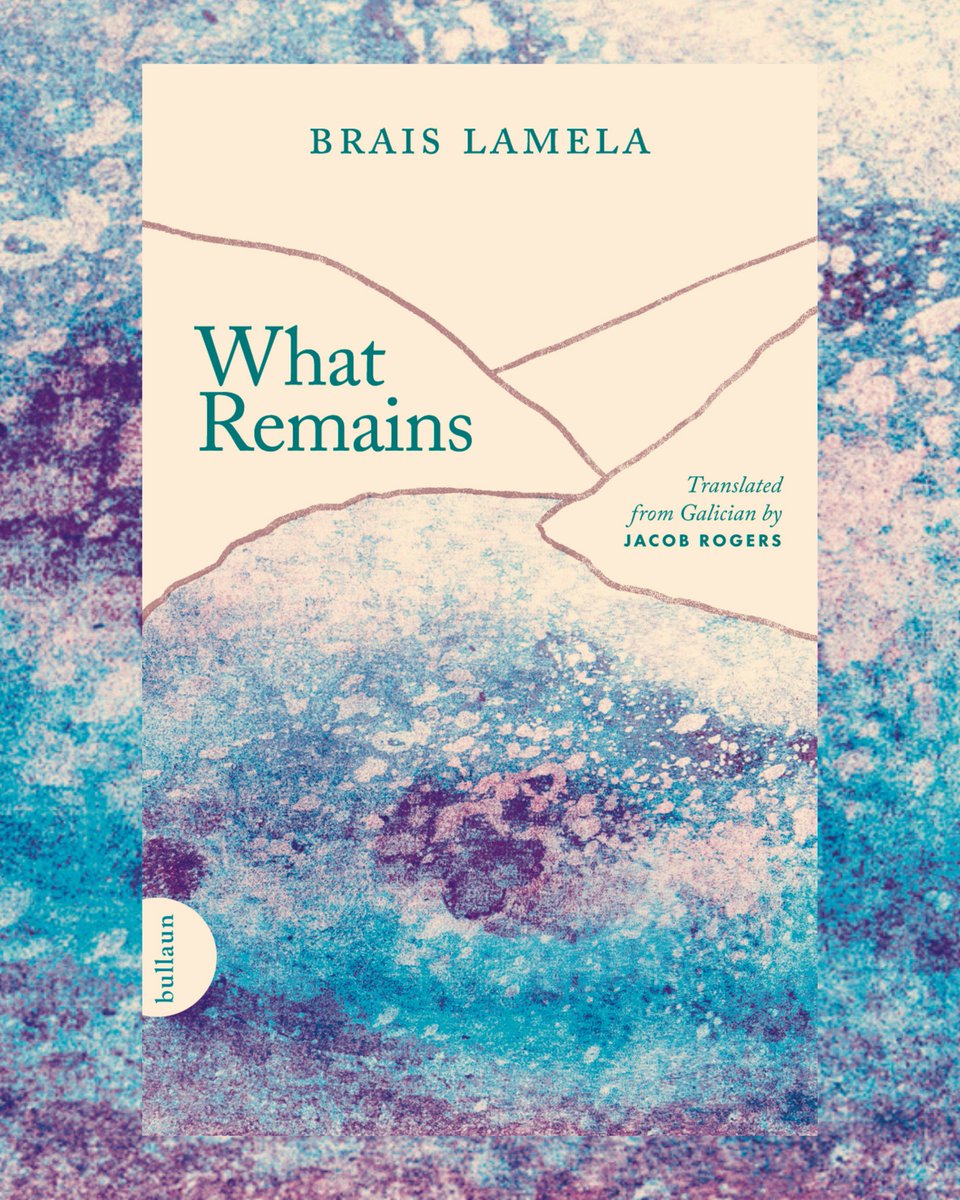 We are delighted to share the beautiful cover of our next title in translation, which will be published this October 2025.

What Remains is Brais Lamela's debut novel, translated from the original Galician by Jacob Rogers.