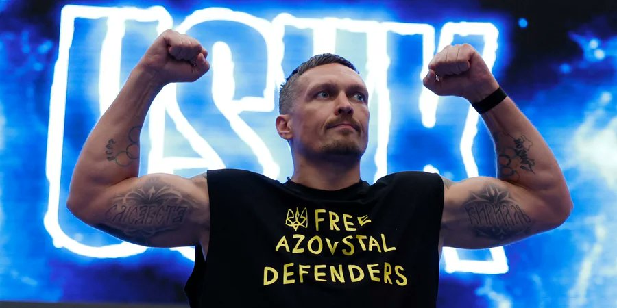 An important message from Usyk to the world:

Free Azovstal Defenders
